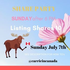 Sunday July 7 Evening Share Party - Join Us Pls